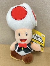 Banpresto New Super Mario Bros. DS Plush - 5” Casino Toad - Reattached Tag