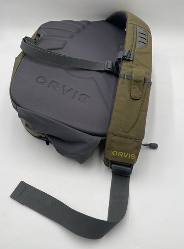 ORVIS SAFE PASSAGE SLING PACK Bag Olive Grey Fly Fishing Angler (DISCONTINUED) - Picture 7 of 11
