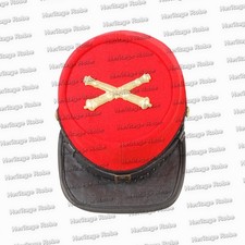 US Civil War Men's Wool Kepi Red With Black Band All Sizes