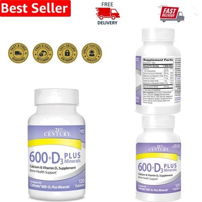 Calcium 600 Plus D3 & Essential Minerals for Optimal Bone Support