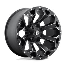 22x9.5 Fuel Wheels D546 Assault Matte Black Milled Rims 6x135 Et20 1pc