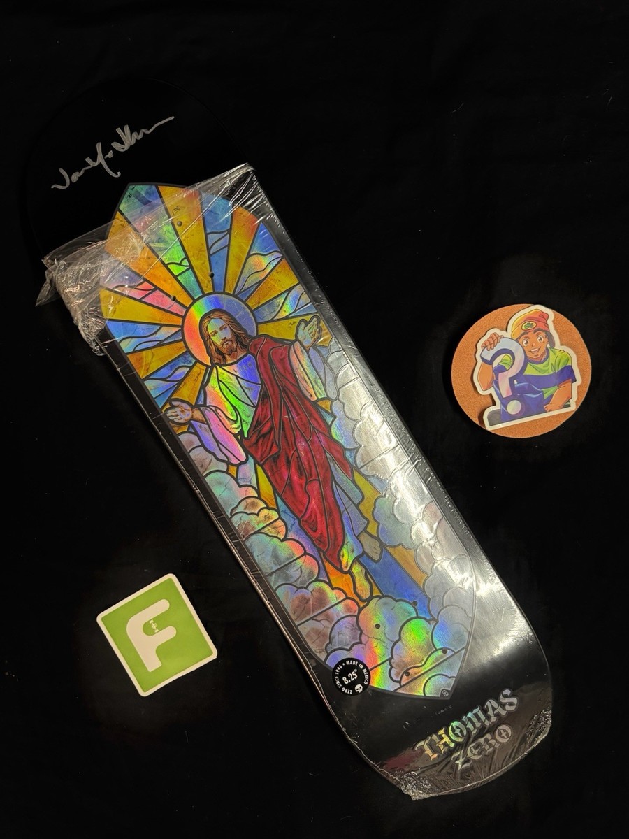 RARE SIGNED Jamie Thomas Zero Cathedral Stained Glass Skateboard