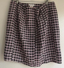 Uniform John Paul Richard Acrylic Skirt Womens 10 Pink Paisley Midi Boho Vintage