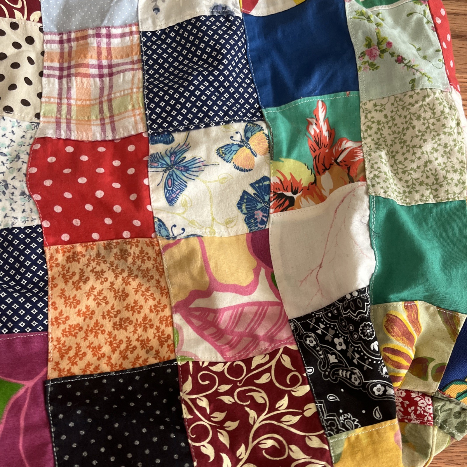 Patchwork Quilted Tote Bag Boho - image 10