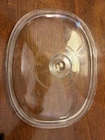 Pyrex REPLACEMENT F-14-C Glass Dome Lid Clear 12.5" x 10" Large Oval