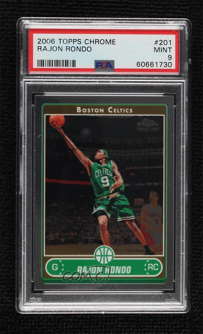 2006-07 Topps Chrome Rajon Rondo #201 PSA 9 MINT Rookie RC