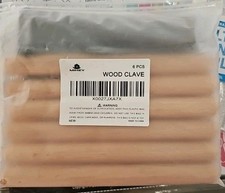 3 Pairs Wood Claves Percussion Instrument, Classic Hardwood Musical Rhythm St...