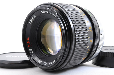 Canon FD 100mm F2.8 S.S.C MF Teleobjektiv ''O'' Mark selten mit Etui neuwertig ...