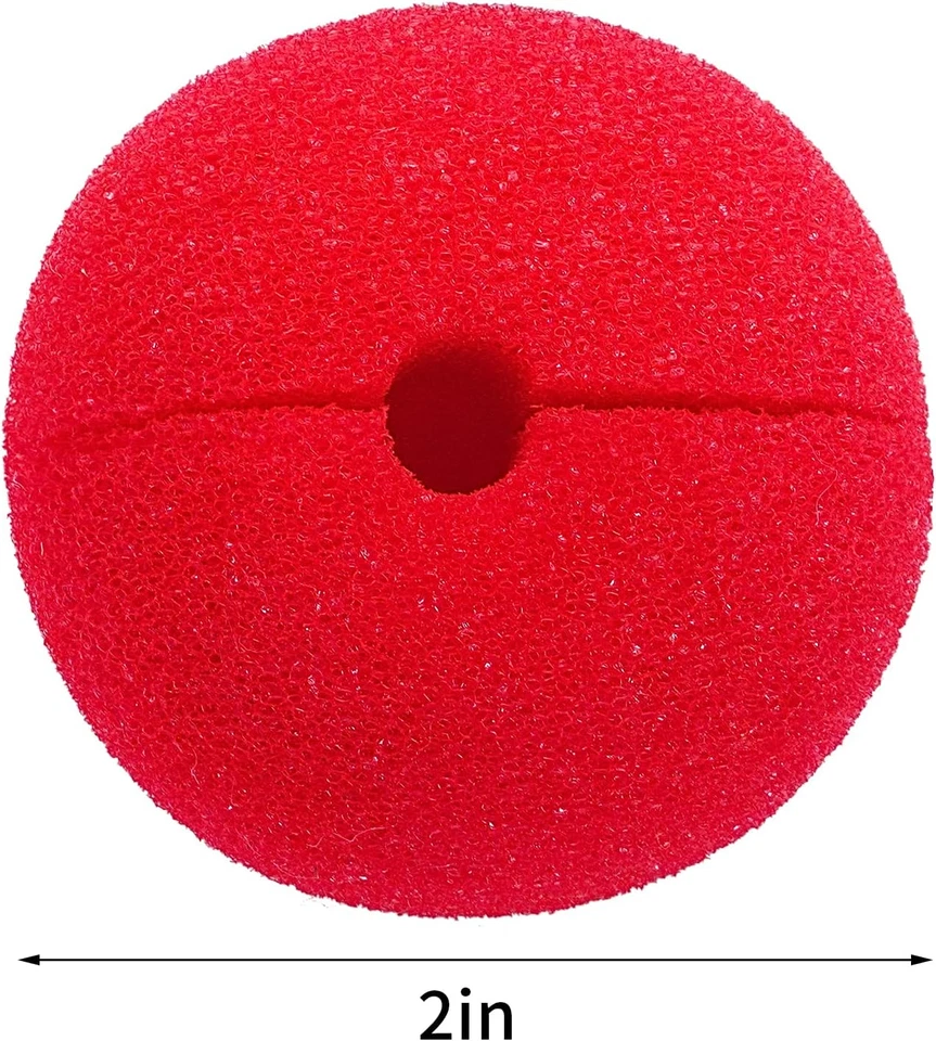 Clown Costume Red Clown Wig Accessories Nose Bow Tie White Gloves for Men Women  - Image 4 of 4