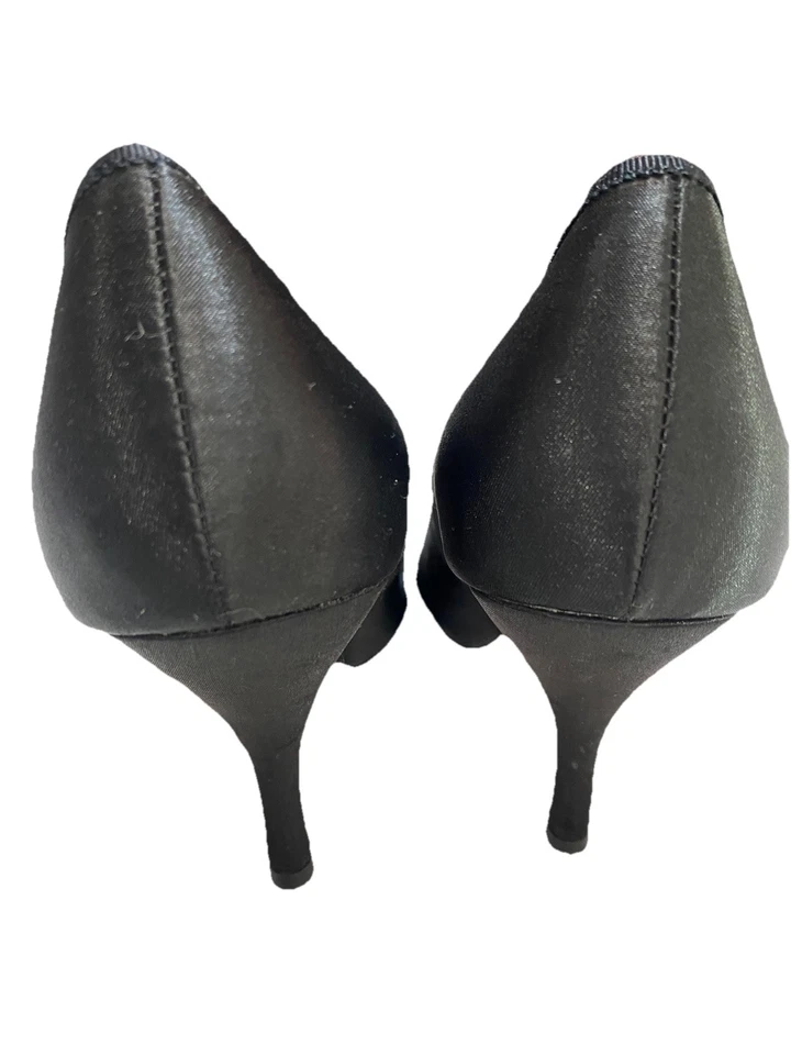 Zapatos de tacón alto Poetic Licence deslumbrantes para mujer talla 8,5 Peep Toe Gala Event Glam Foto 3 de 4