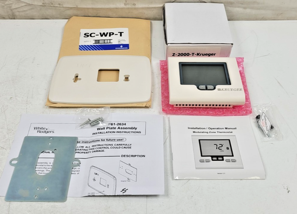 Krueger Modulating Zoning Thermostat Z-2000-T for Zone One Damper