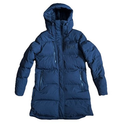 Helly Hansen Adore Puffer Parka Jacket Long Coat Black Women s S Full Zip 