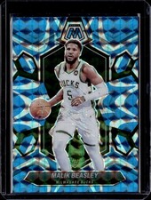 2023-24 Panini Mosaic #40 Malik Beasley Reactive Blue