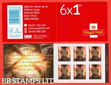 SG. MB20 2018 6 x 1st Self Adhesive Game of Thrones - The Iron Throne (contains