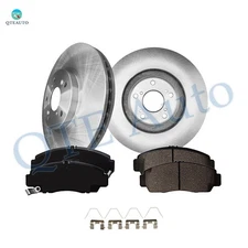 Set 6 300mm Front Brake Disc Rotors-Ceramic Brake Pad Kit To 2004-2014 Acura TSX