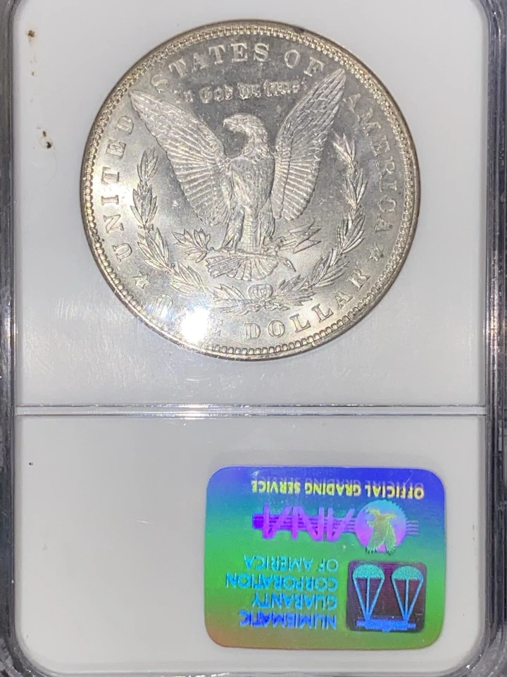 1903 P NGC & CAC Legacy MS 64 Morgan Silver Dollar Gold Toning Color OGH Stunner - Image 3 of 4