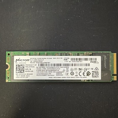 512GB Micron 2200S M.2 NVMe SSD MTFDHBA512TCK - Excellent cond!