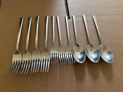 10 piece JA Henckels International Flatware 18/10 Stainless Metro Vintage