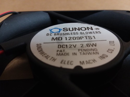 VENTILADOR SIN ESCOBILLAS SUNON MD1209PTS1, 12VDC 2,6W (CORTE) - Imagen 2 de 4