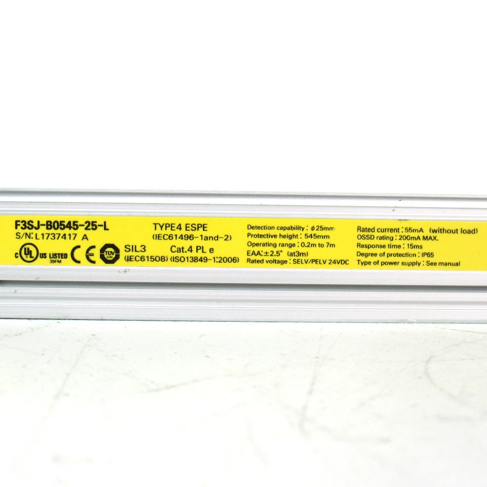 Omron F3SJ-B0545-25-L Safety Light Curtain 21.5" Emitter - Image 3 of 4