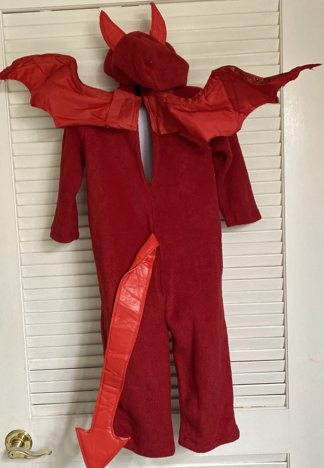 Disfraz California Collection Lil' Spitfire Diablo Niño Pequeño, 2T-4T, Rojo Foto 4 de 4