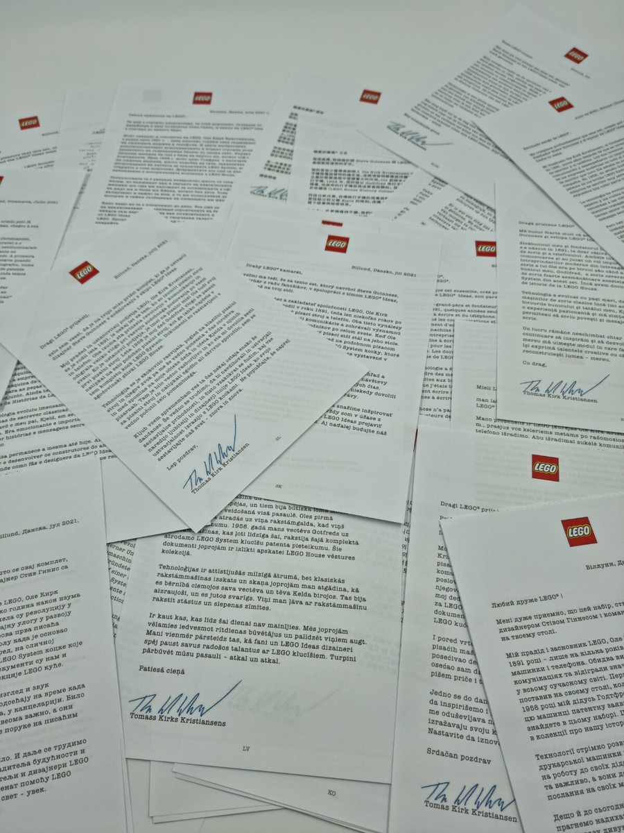 Lego Ideas Typewriter Letter Booklet 6371011 From Set 21327 Choose