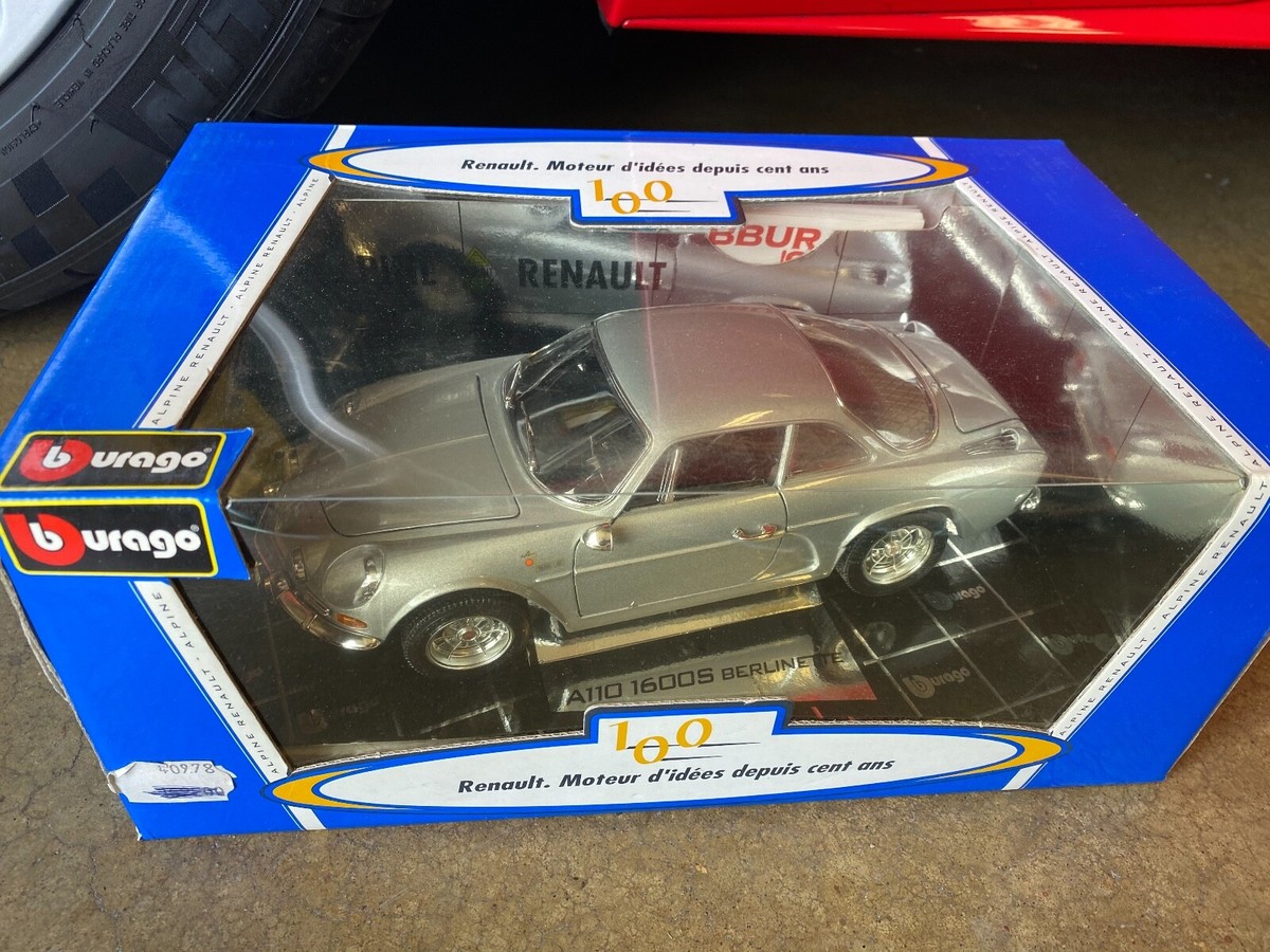 Bburago 1/16 Renault ALPINE A110 1600S Berlinetta Silver Limited