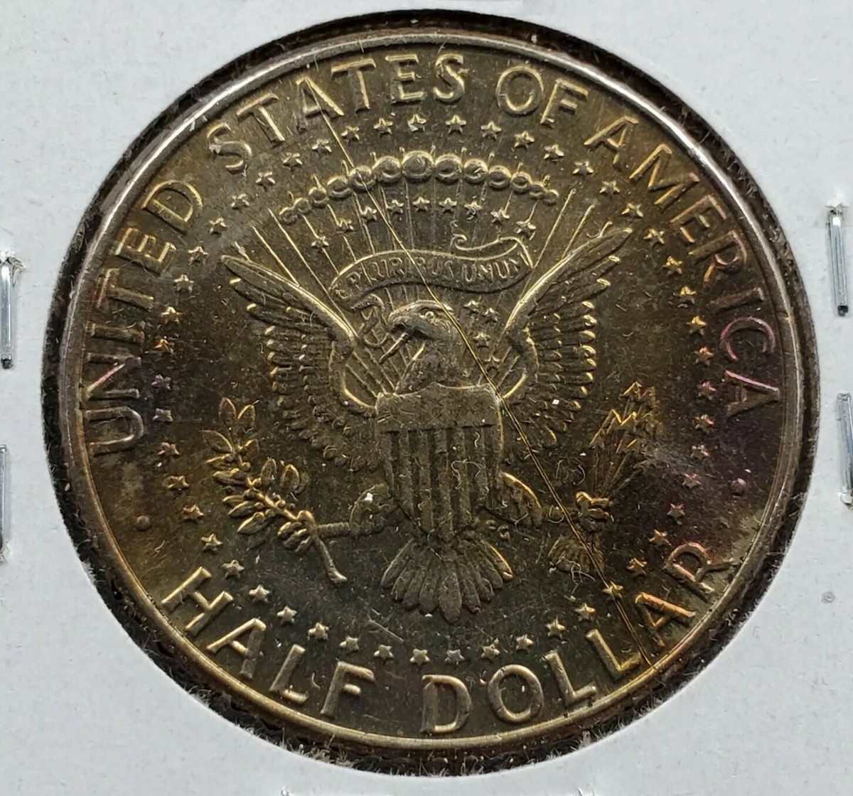 Speared Eagle Giant Die Crack Error Variety 1990 D Kennedy Half