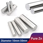 Pure Zn Zinc Rod Solid Round Bar Electroplate Anode Electrode Lengths 100/300mm