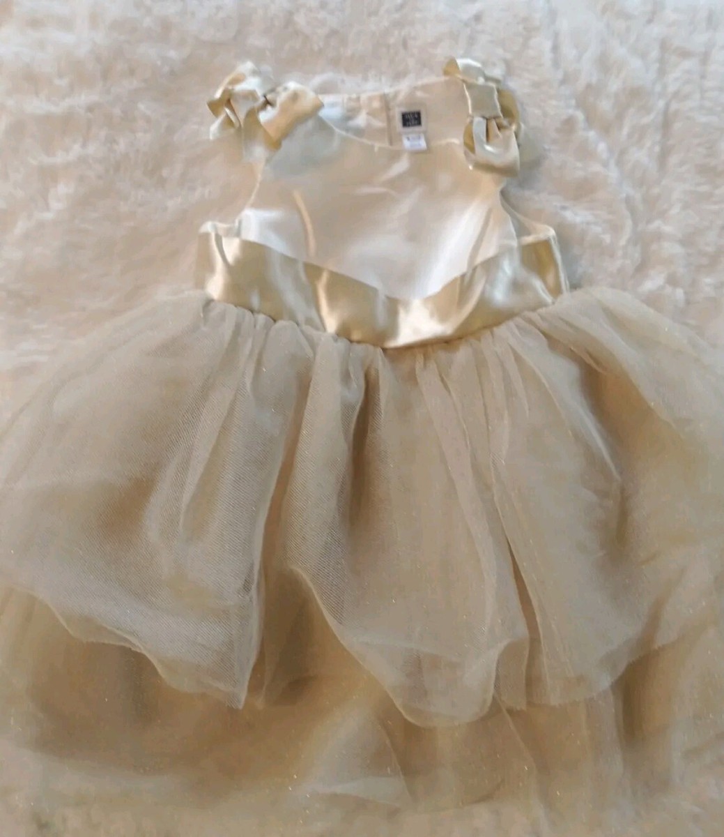 Janie And Jack 6-12 Months Golden Tulle Special Occasion Dress | eBay