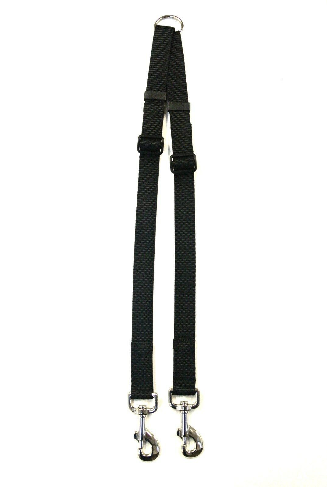 Accoppiatore/Splitter Deluxe 2 Vie Guinzaglio per Cani Regolabile 25mm Tessitura Vari Colori foto 4