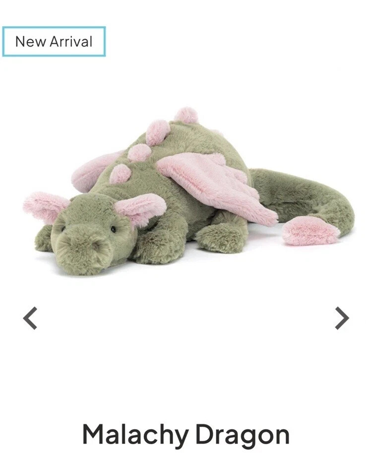 ジェリーキャット ドラゴン Malachy Dragon Jellycat Malachy Dragon - RARE - BNWT - Stunning Toys Best Gift