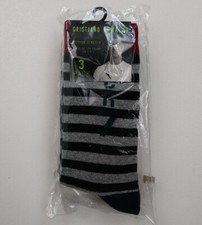 Cristiano Ronaldo Men's crew Socks, 3 Pack multicolor stripe size US 3-6