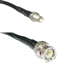 LMR195 Silver SMA FEMALE to BNC MALE Coax RF Cable USA Lot