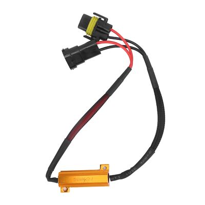 2pcs H11 LED Fog Light Decoder 50W 12V Load Resistor Car Headlight Anti Flicker