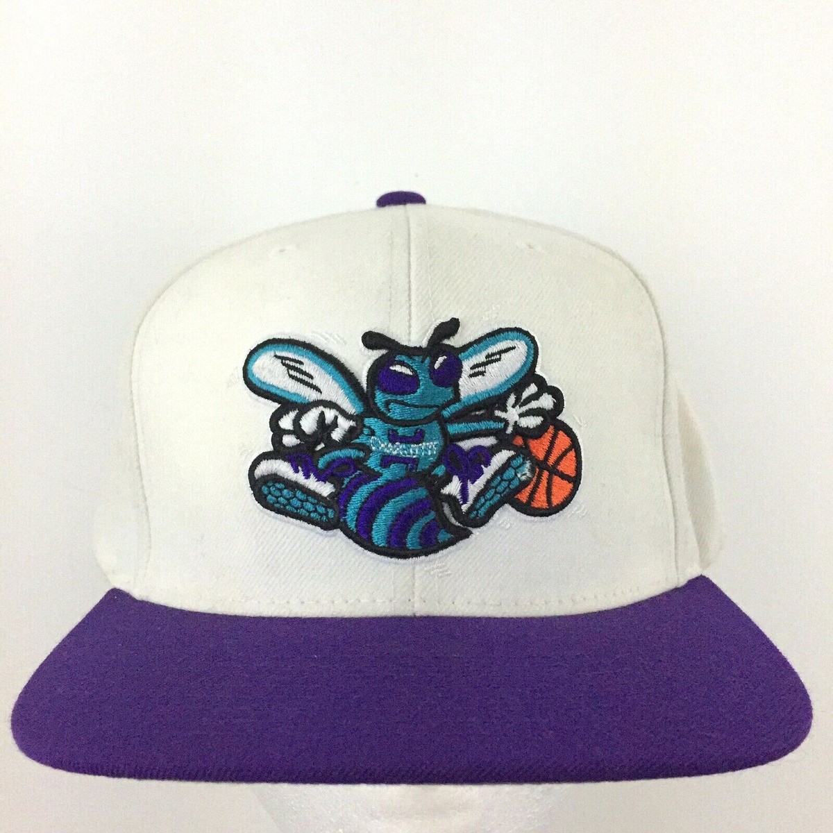 Charlotte Hornets Hat Mitchell Ness Hugo Wool Snap Back Basketball