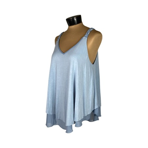 Tanque Fara trenzado Grace & Lace en azul cielo talla L - Imagen 10 de 18