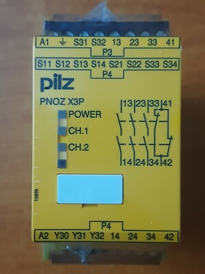 PILZ Safety Relay Type: PNOZ X3P 24-240VACDC 3n/o 1n/c - Brand New.