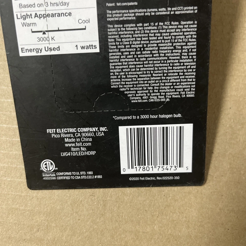 Feit LVG410/LED/HDRP 12v MR11 LED Landscape G4 10w Replacement(2pk) - Image 2 of 3