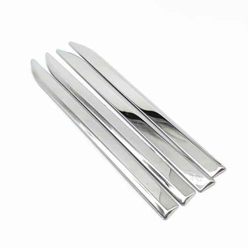 4Pcs Car Front Side Fender Cover Chrome Door Dagger Emblem Trim Accessories - Afbeelding 12 van 16