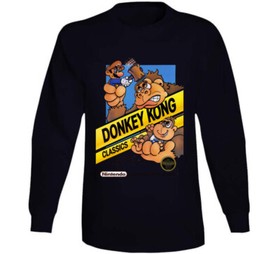 Donkey Kong Classic Nes Video Game Cover T Shirt