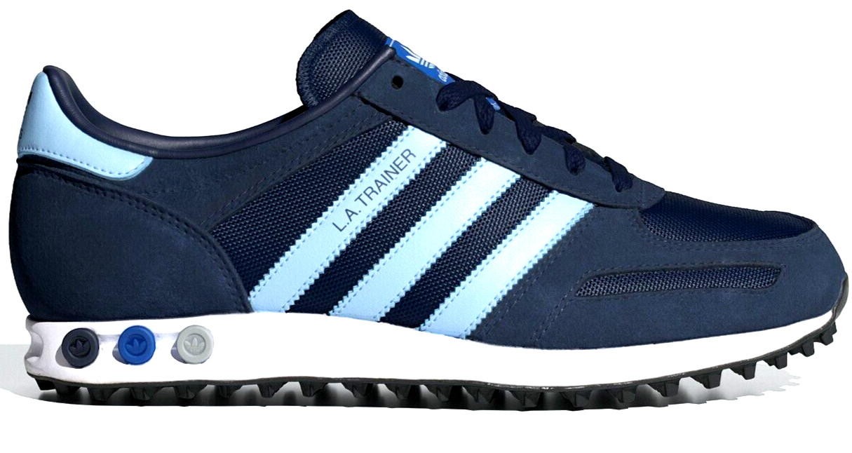 Adidas LA Trainer Originales Hombres Zapatos Entrenadores Reino Unido Talla 7 - 12 Indigo Cielo Claro
