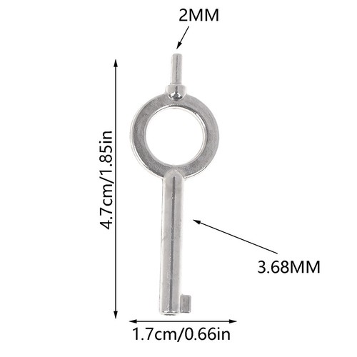 American Style Universal Flat Key Blank Special Key Handcuff Lock Key Keychain - Picture 3 of 11