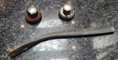Mercedes 560SL Hardtop Lockdown chrome cap (2) & removal tool wrench 500sl r107 