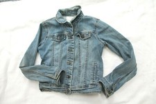Old Navy Girls Jean Jacket Size XL 14 Blue Denim Medium Wash Button Front