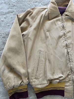 True Vintage 50s/60s Car Club Cali Chain Stitch Satin Jacket True Vintage 50s/60s Car Club Cali Chain Stitch Satin Jacket