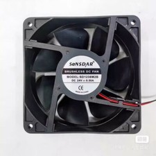 1 Pc. SD1238M2B DC24V 0.50A 2-wire cooling fan