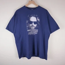 Vintage The Big Lebowski The Dude Abides Movie Promo Shirt Adult XL 23.5x28