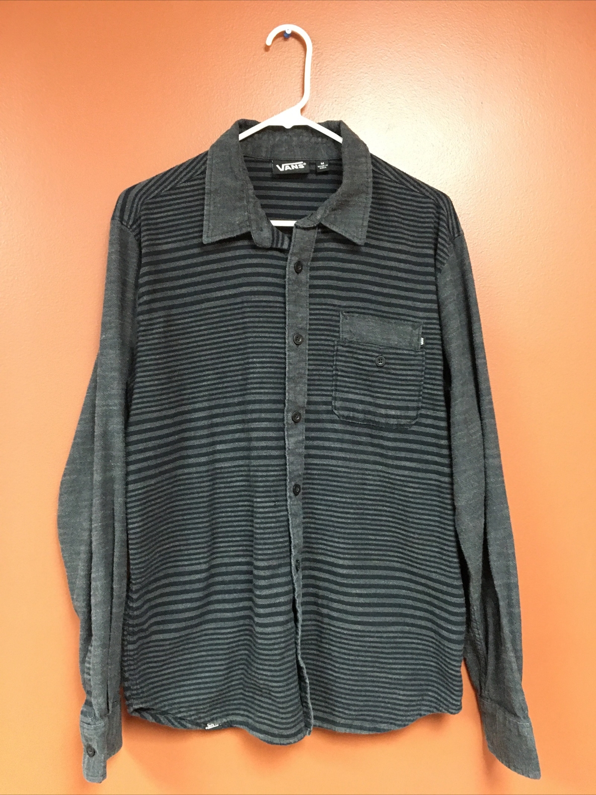 Vans Off The Wall Button Down Shirt Men Medium