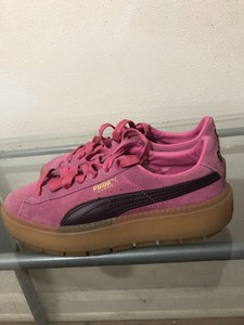 puma suede platform trace block